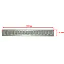 Решетка водоприемная GIDROLICA Standart DN100 A15 штампованная оцинкованная 1000*136*20 мм арт.508
