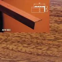 Порог АПУ 003 алюминиевый 2700*24*18 мм угловой (14 дуб деревенский)