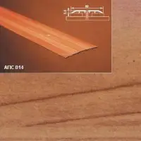 Порог АПС 014 алюминиевый 2700*80*3,5 мм одноуровневый (26 кедр)