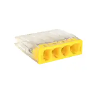Клемма СМК 2273-244 (с пастой) 4 отверстия 0.5-2.5кв.мм PROxima ЕКF plc-smk-2273-244 (уп.100шт)