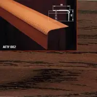 Порог АПУ 002 алюминиевый 900*55*43 мм угловой (15 дуб темный)