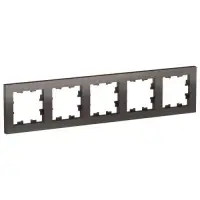 Рамка пятиместная AtlasDesign мокко, Systeme Electric ATN000605