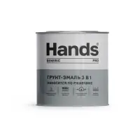 Грунт-эмаль по ржавчине 3 в 1 красно-коричневый 20 кг Hands ПРО (Generic PRO)