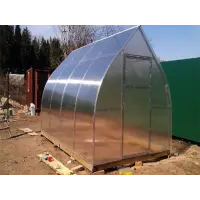 Теплица оцинкованная 3х4 РОСИНКА (шаг 1м) труба 25*25, каркас