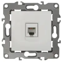 Розетка телефонная СП Эра12, белый (RJ11), арт. 12-3105-01