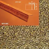 Порог АПУ 005 алюминиевый 2700*20*20 мм угловой наружный (07 бронзовый антик)