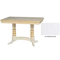 Стол обеденный "Гамма П" прямоугольный 1200(1600)х750х760 тон Выбеленный дуб