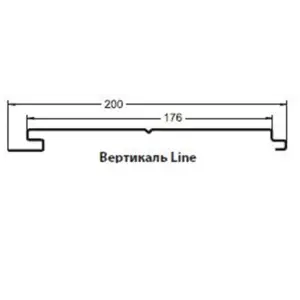 М/Сайдинг Сатин RAL **, М-2 - ЛАЙН толщина 0.5мм, размер 0,2*м2