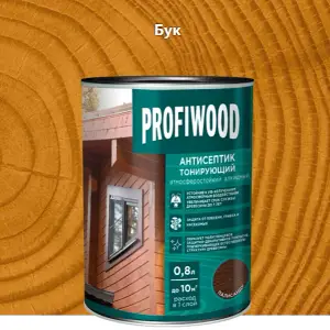 Антисептик EMPILS PROFIWOOD тонирующий "2 в 1" алкидный бук 8 кг (9,3л)
