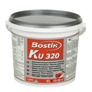 Клей для напольных покрытий универсальный Bostik KU 320 6кг (Т-ра перевозки не ниже +5град)