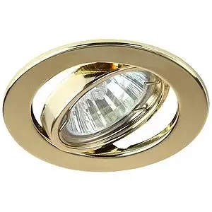 Светильник точечный ЭРА ST2A GD штампованный поворотный MR16,12V/220V, 50W золото*