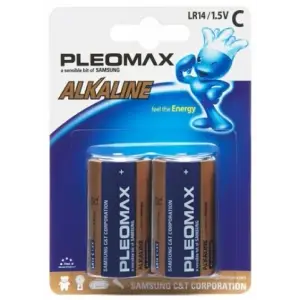 Элемент питания LR14 алкалиновый (уп. блистер 2шт) Samsung Pleomax