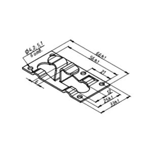 Вентфасад / подсистема цинк краска PE / Кляммер угловой оцинкованный RAL ** 8-10мм 1мм