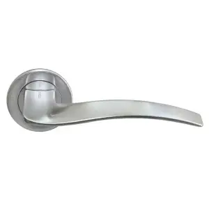 Ручка дверная MORELLI Luxury NC-6 (Wave) CSA матовый хром