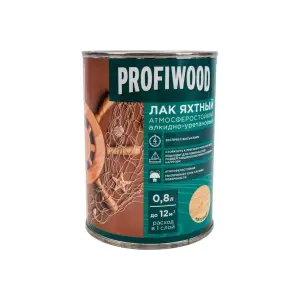 Лак яхтный матовый EMPILS PROFIWOOD атмосферостойкий алкидно-уретановый 0,7 кг