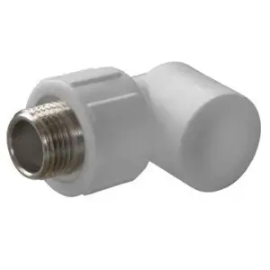 Угол комбинированный PPR 20x1/2" с наружной резьбой Россия