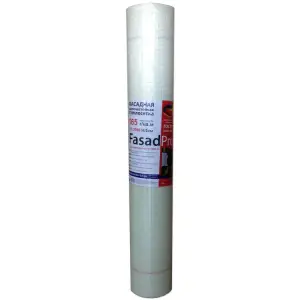 Сетка строительная стеклотканевая ФАСАДНАЯ FasadPro 2000, 1000ммх50м (ГОСТ Р 55225-2017 )