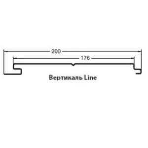 М/Сайдинг Принт Элит **, М-2 - ЛАЙН, толщина 0.5мм, размер 0,2*м2