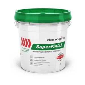 Шпаклевка готовая DANOGIPS SUPER FINISH полимерная финишная 17 л (28 кг)