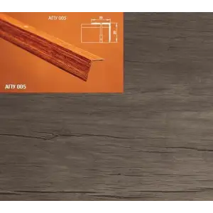 Порог АПУ 005 алюминиевый 2700*20*20 мм угловой наружный (43-дуб винтаж)