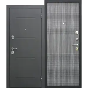 Дверь мет. FERRONI Гарда муар 7,5см 960х2050 "Л" Металл/ВЕНГЕ ТОБАККО МДФ