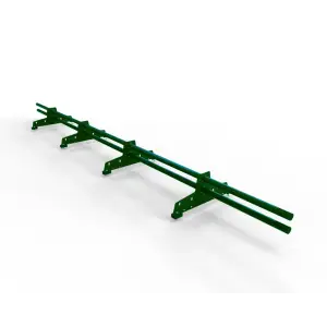 Снегозадержатель трубчатый Новая Линия / NewLine на 4-х опорах PE, L=3 м RAL 6005 (зеленый мох)