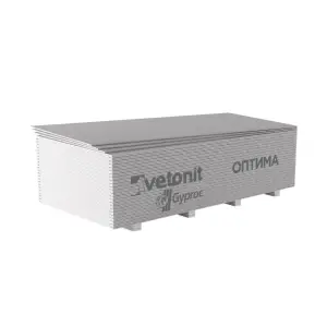 Гипсокартон ГКЛ Vetonit (Gyproc) Оптима ГСП-А-УК обычный 3000*1200*12,5 мм