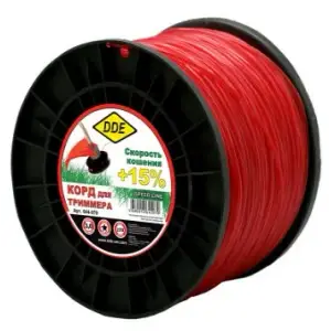 Леска на катушке 3,0мм 220м звезда, красный,"Speed line", DDE