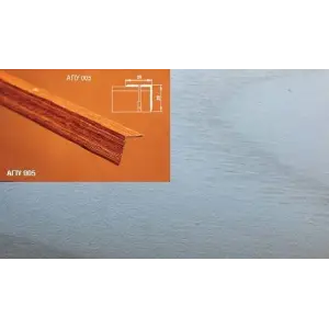 Порог АПУ 005 алюминиевый 900*20*20 мм угловой наружный (ОС-007)