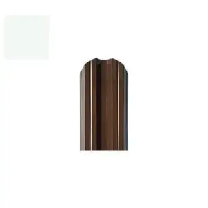 Штакетник металлический STYNERGY М-образный фигурный 0.45 мм, PE RAL 9003 (сигнально-белый), ширина 108мм, длина 1.6 м.п.