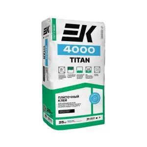 Клей плиточный ЕК 4000 TITAN для керамогранита 25 кг