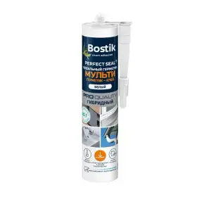 Клей-герметик BOSTIK Perfect Seal Мульти белый 290мл (Т-ра перевозки не ниже +5град)