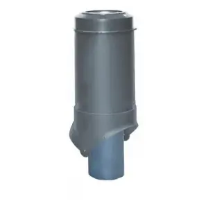Выход канализации KROVENT Pipe-VT IS (серый) 125/100 изол./500