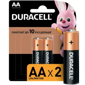 Элемент питания LR6(АА) алкалиновый (уп. блистер 2шт) Duracell BASIC
