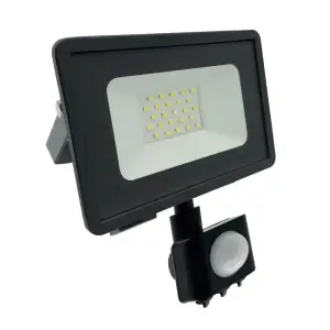 Прожектор светодиодный 30W 6500К 220-240V IP65 2500Лм 178х208х45мм серый с датчиком движения Китай СДО Фарлайт