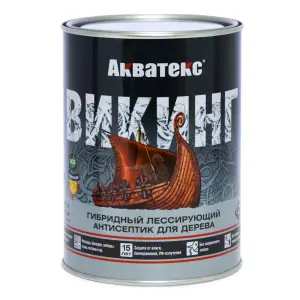 Антисептик лессирующий Акватекс ВИКИНГ для дерева палисандр 0,75 л