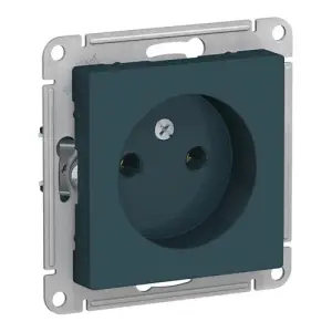 Механизм розетки одноместный СП AtlasDesign 16А IP20 без заземления, изумруд Systeme Electric ATN000841