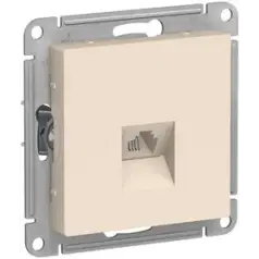 Механизм розетки телефонной 1-местная СП AtlasDesign RJ11 беж. Systeme Electric ATN000281