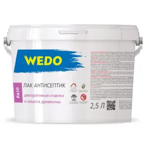 Лак-антисептик акриловый WEDO PA 10 венге 2,5л