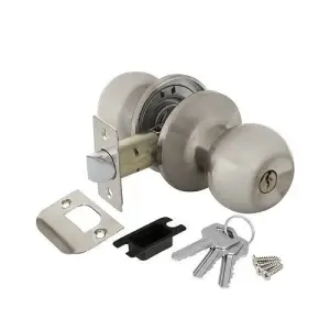 Ручка-защелка ключ/фиксатор Ajax (Аякс) DK682 SN-ET (6082 SN-E) матовый никель(39539)