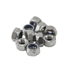 Гайка с нейлоновой вставкой М8 DIN 985 оцинк (уп 8шт) SteelRex