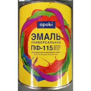 Эмаль ПФ-115 зеленая 0,8кг Opoki PRO