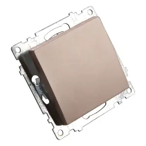 Механизм выключателя одноклавишный СП 220V, 10А, шампань (GLS10-7103-02) Катрин STEKKER