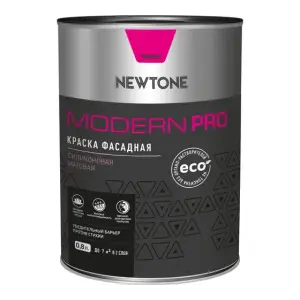 Краска ВД фасадная силиконовая матовая (База А) NEWTONE MODERN PRO 0,8л (1,1кг) 8814