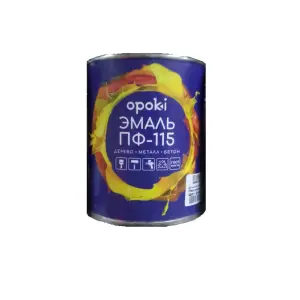 Эмаль ПФ-115 шоколад 1,9кг OPOKI ГОСТ 6465-76