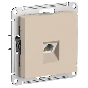 Механизм розетки компьютерной AtlasDesign RJ45 кат.5E песочный Systeme Electric ATN001283