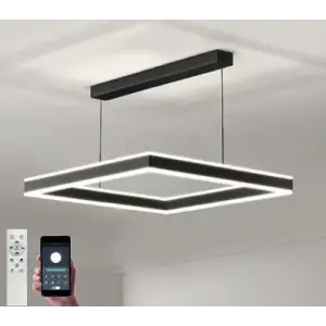 Подвес STELLA 100WS-APP-500x500x1200-BLACK/WHITE-220-IP20