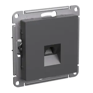 Механизм розетки компьютерной 1-местной СП AtlasDesign RJ45 базальт Systeme Electric ATN001483