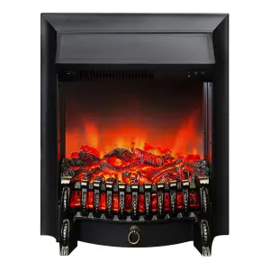 Электрокамин Fobos BL LUX/BLACK с пультом