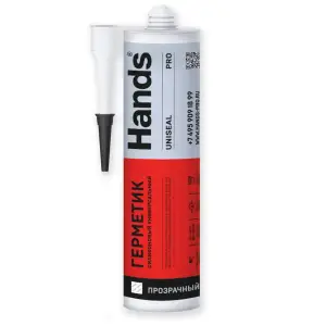 Герметик силиконовый универсальный прозрачный Hands Юнисил ПРО (Uniseal PRO) 280 мл